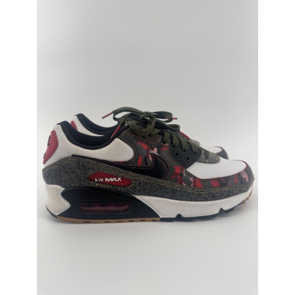 MEN AIR MAX 90 SE REMIX PACK 2020 SIZE 8 WHITE CAMO RED GREY XLNT